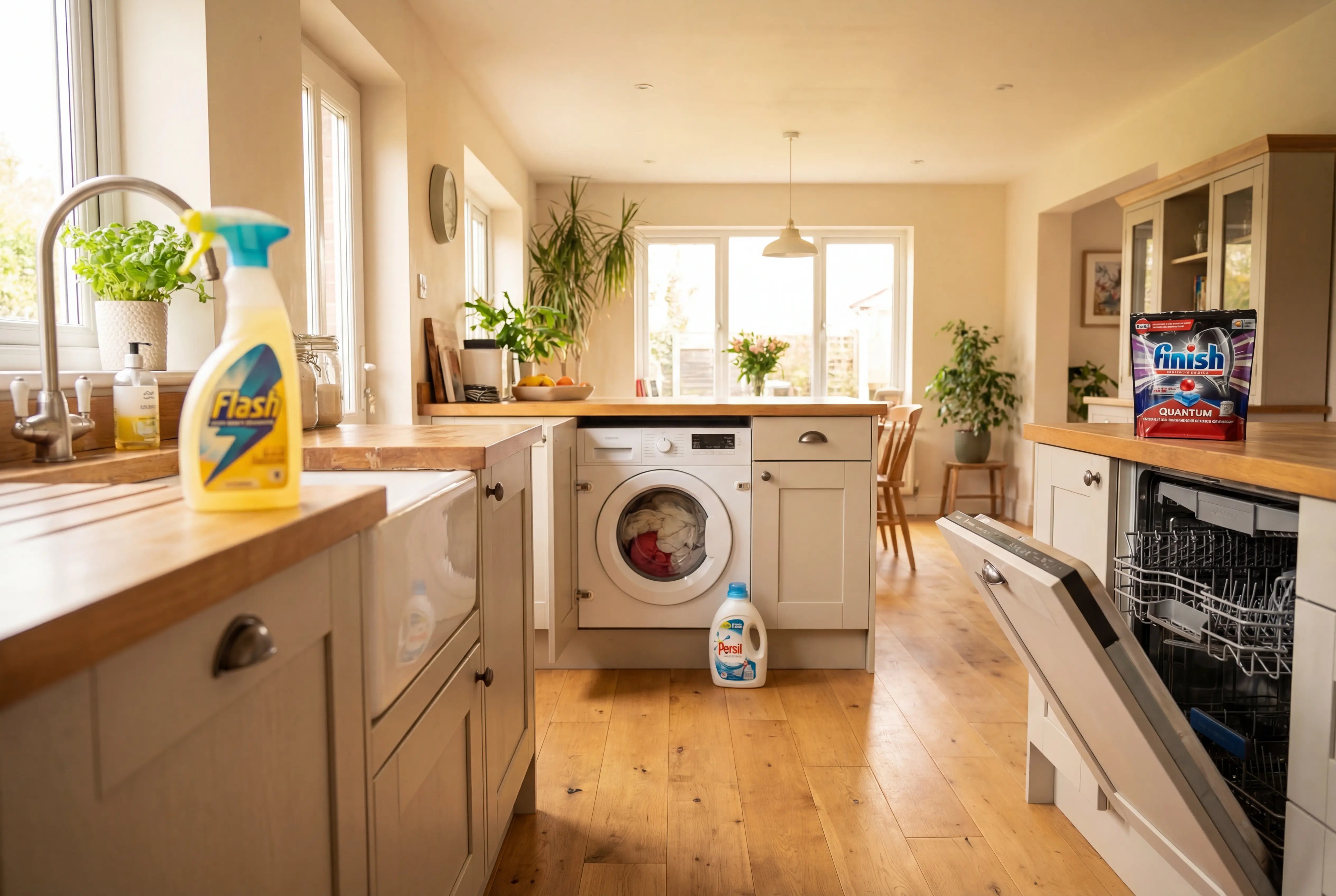 The three sources of household chemical exposure — spray, laundry, and dishwasher